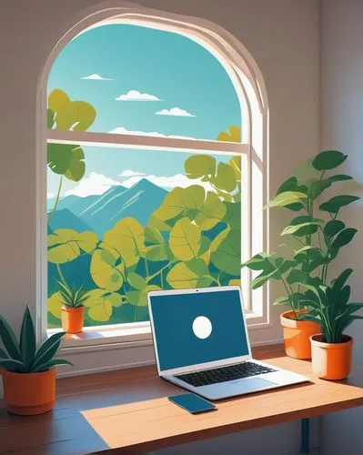 background vector,working space,windowsill,window sill,study room,blur office background,work space,workspace,home office,work at home,apple desk,forest workplace,virtual landscape,big window,desk,backgrounds,office desk,landscape background,window view,window,Illustration,Black and White,Black and White 21