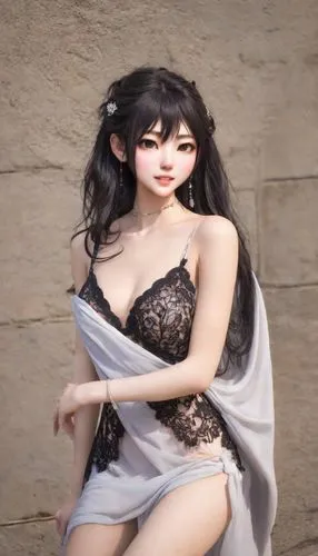 female doll,qixi,3d figure,gothel,doll figure,vampirella,3d model,female model,mirifica,bjd,vax figure,fantasy woman,dress doll,elona,derivable,anime 3d,surana,diaochan,morrigan,3d fantasy