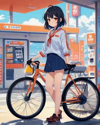 bicycle,bike,mobike,biking,bicycling,bicycle ride,e bike,city bike,bikes,bike riding,cycling,bicycle riding,bike ride,bicycles,parked bike,electric bicycle,bycicle,pedal,bike colors,bike land,Illustration,Japanese style,Japanese Style 06