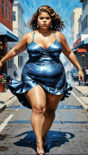 woman walking,plus-size model,girl walking away,female runner,sprint woman,pedestrian,plus-size,a pedestrian,girl in a historic way,oil on canvas,world digital painting,woman holding pie,oil painting on canvas,girl in a long,freestyle walking,ester williams-hollywood,bodypainting,african american woman,plus-sized,art painting,Illustration,Realistic Fantasy,Realistic Fantasy 09