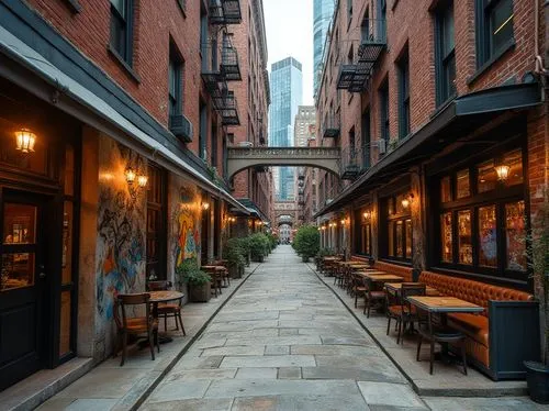 tribeca,alleyway,alleyways,old linden alley,meatpacking district,alley,alleys,nolita,brownstones,aldersgate,callowhill,meatpacking,laneways,new york streets,walkway,passageways,brownstone,manhattan,redbrick,streetscape,Photography,General,Realistic