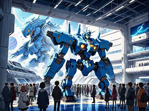 heavy object,gundam,futuristic art museum,sky space concept,evangelion eva 00 unit,mecha,evangelion evolution unit-02y,evangelion mech unit 02,valerian,evangelion unit-02,blue tiger,concept art,iron blooded orphans,dreadnought,odaiba,mg f / mg tf,evangelion,sci fiction illustration,skyflower,victory ship,Anime,Anime,Realistic