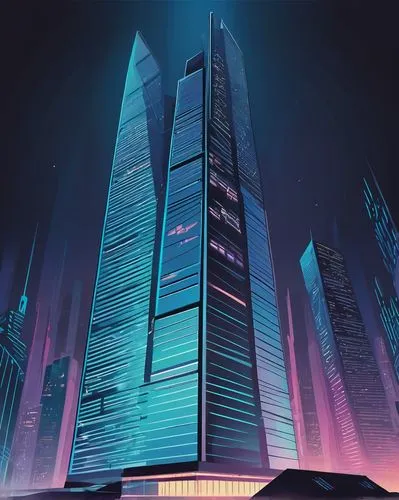 cybercity,cyberport,cybertown,skyscraper,the skyscraper,megacorporation,futuristic architecture,supertall,megacorporations,monoliths,cyberia,vdara,skylstad,guangzhou,tron,arcology,vanu,skyscrapers,ctbuh,skyscraping,Illustration,Vector,Vector 01