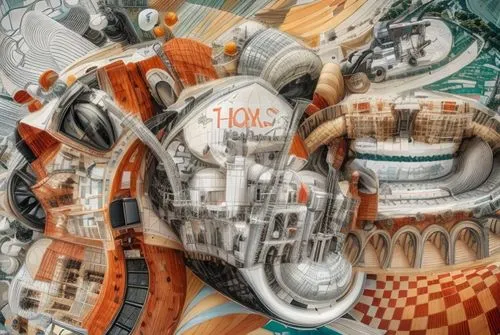 vlc,escher,fractalius,meticulous painting,mural,hubcap,digital scrapbooking paper,globe trotter,cloth shoes,biomechanical,paper art,photomontage,achille's heel,digital scrapbooking,david bates,fabric 