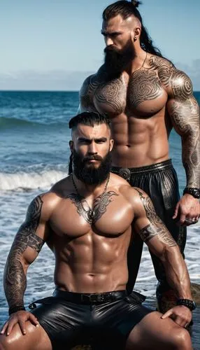 machos,mermen,musclemen,bodybuilders,khal,physiques,derivable,batista,polynesians,momoa,golias,warrior and orc,musclebound,usos,samoans,baras,gigolos,briscoes,pair of dumbbells,maori,Conceptual Art,Sci-Fi,Sci-Fi 09