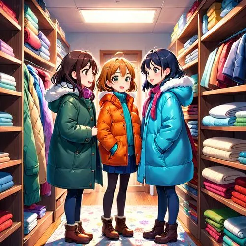 kumiko,haruhi suzumiya sos brigade,winter clothing,winter clothes,anime japanese clothing,coats,Anime,Anime,Realistic