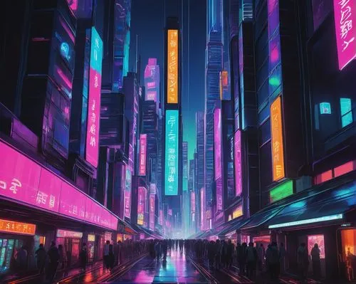 shinjuku,tokyo,tokyo city,taipei,hong kong,cyberpunk,colorful city,shanghai,shibuya,osaka,kowloon,vapor,tokyo ¡¡,hk,neon arrows,fantasy city,metropolis,cityscape,futuristic,kyoto,Illustration,Japanese style,Japanese Style 17