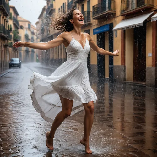 girl in white dress,in the rain,walking in the rain,girl in a long dress,rain shower,monsoon,september in rome,splash photography,a girl in a dress,rainstorm,white dress,acqua pazza,light rain,umbrella,precipitation,white winter dress,heavy rain,rains,rain,raining,Photography,General,Natural