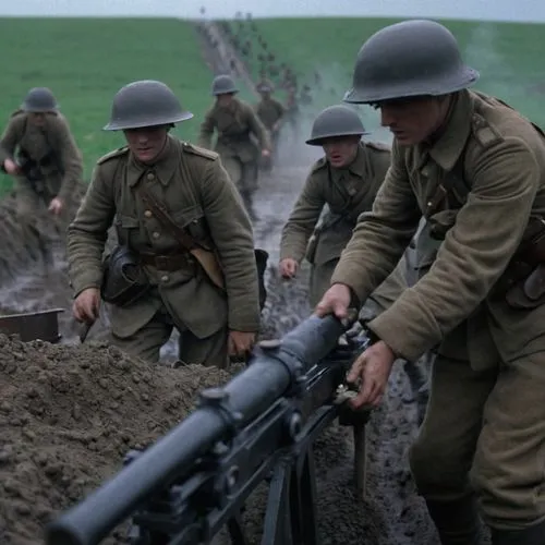 WW1 German soldiers on their trench with their mashine gun and their rifles shooting down their enemy,passchendaele,gewehr,tannenberg,soldaten,freikorps,lzb,wwi,konigsberg,einsatzgruppe,czechoslovaks,