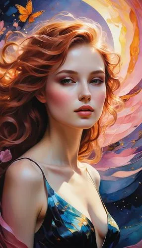 fantasy art,world digital painting,diwata,persephone,mystical portrait of a girl,fantasy picture,fantasy portrait,behenna,seelie,amphitrite,margaery,mermaid background,faerie,fantasy woman,faery,art painting,ariadne,fairie,margairaz,naiad,Art,Classical Oil Painting,Classical Oil Painting 12