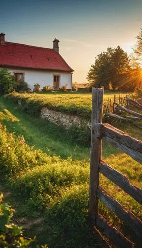 farmstead,country cottage,home landscape,farm landscape,summer cottage,farm house,red barn,vermont,rural landscape,cape cod,new england,field barn,country house,farmhouse,farm hut,homestead,new england style house,pasture fence,danish house,meadow landscape,Photography,General,Cinematic