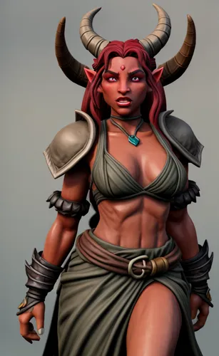 TIefling female,female warrior,minotaur,warrior woman,mara,barbarian,medusa gorgon,taurus,huntress,massively multiplayer online role-playing game,faun,medusa,gorgon,elza,venera,cybele,sorceress,breast