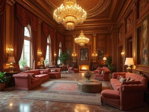 royal interior,ritzau,lobby,hotel lobby,grand hotel europe,hotel hall,foyer,ballroom,gleneagles hotel,kempinski,ornate room,seating area,europe palace,parlor,paradores,seelbach,furnishings,entrance hall,enfilade,grand hotel,Photography,General,Realistic