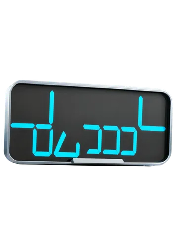 Digital countdown clock, modern minimalistic design, silver metal frame, glowing blue LED display, large numeric font, seconds ticking down, futuristic ambiance, shallow depth of field, soft focus on 