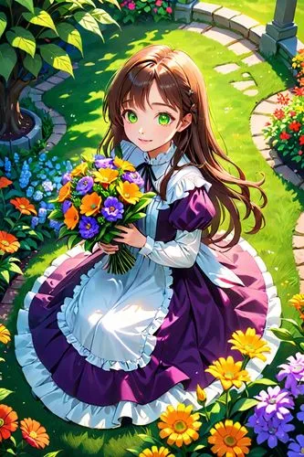 flower background,spring background,floral background,springtime background,spring leaf background,field of flowers,girl in flowers,flower garden,japanese floral background,girl picking flowers,sea of flowers,beautiful girl with flowers,colorful floral,blanket of flowers,paper flower background,holding flowers,picking flowers,gingham flowers,colorful daisy,bright flowers,Anime,Anime,General