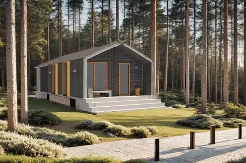 small cabin,inverted cottage,electrohome,wooden sauna,greenhut,house in the forest