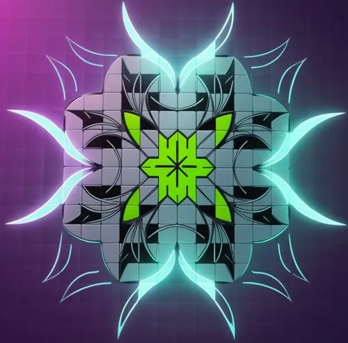 a flower with black white and green details,mandala background,kaleidoscope art,kaleidoscope website,metatron's cube,kaleidoscope,kaleidoscape,Unique,Design,Logo Design