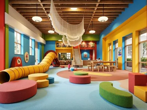 children's interior,play area,playrooms,children's room,kidspace,gymnastics room,prekindergarten,playroom,playspace,school design,kids room,children's playground,gymboree,kindergarten,kindercare,children's playhouse,play tower,playschool,kindergartens,bouncy castle