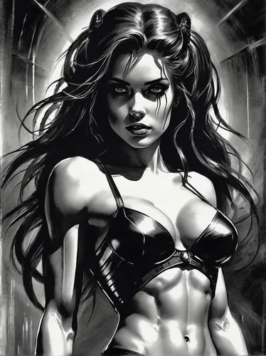 muscle woman,hard woman,strong woman,female warrior,woman strong,super heroine,wonderwoman,strong women,ronda,warrior woman,wonder woman,starfire,workout icons,femme fatale,black widow,ripped,super woman,shredded,lady honor,biomechanical,Photography,Black and white photography,Black and White Photography 08