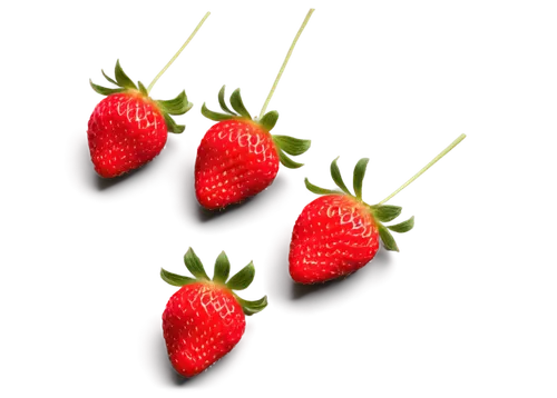 Strawberry, ripe, red skin, green leafy top, juicy flesh, seeds visible, 3/4 composition, shallow depth of field, warm color tone, soft natural light, cinematic lighting, close-up shot, macro photogra