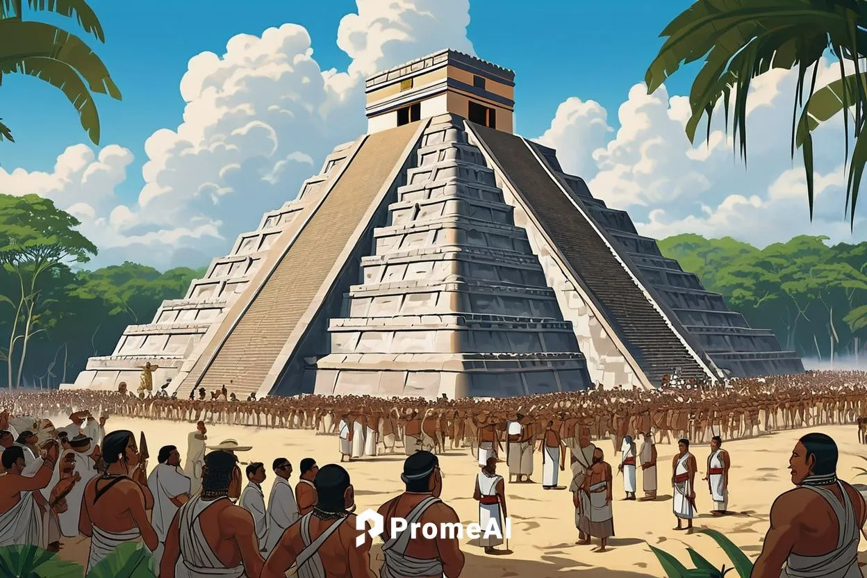  Game Scene, Wild angle view,tenochtitlan,chichen itza,kharut pyramid,tikal,eastern pyramid,aztecas,mayapan,mesoamerican,azteca,mastaba,pyramid,mesoamerica,mastabas,step pyramid,mesoamericans,nefernef