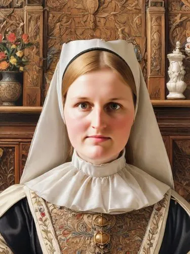 saint therese of lisieux,begums,postulant,portrait of christi,clergywoman,nunsense,chambermaid,ursulines,foundress,nelisse,scholastica,abbess,lacordaire,carmelite order,maidservant,scotswoman,eadwig,joan of arc,prioress,duchesne,Digital Art,Comic