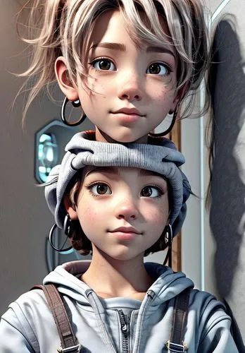 ssx,blyde,lyoko,cute cartoon character,anime 3d,dollfus