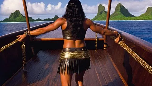 polynesian girl,hinemoa,anansie,orishas,navys,marquesas,Illustration,American Style,American Style 07