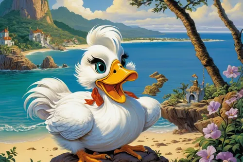 donald duck,dodo,cayuga duck,donald,duck bird,duck on the water,pato,brahminy duck,easter background,children's background,duck,seaduck,fowl,chicken 65,disney character,canard,sea bird,female duck,landfowl,the duck,Illustration,Retro,Retro 18