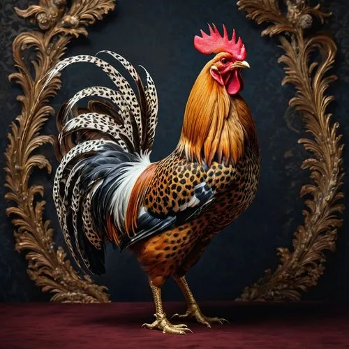 portrait of a hen,vintage rooster,bantam,hen,coq,cockerel,Photography,General,Fantasy