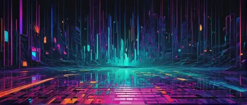 Pixel art, digital image, fragmented into small squares, vibrant colors, low-resolution, 8-bit graphics, nostalgic retro feel, detailed texture, geometric shapes, abstract composition, futuristic cybe