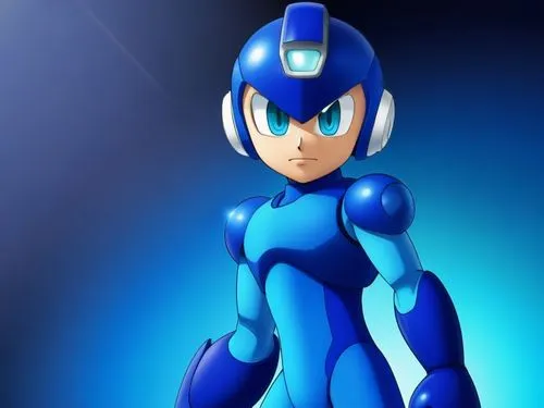 •	Influence MegaMan Zero,a robot from mega man standing on top of a blue wall,megaman,rockman,sportacus,mmx,garrison,reploids