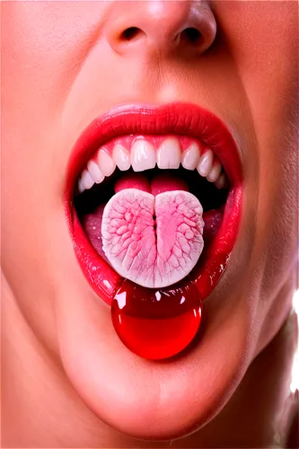 Tongue disease, infected tongue, white patches, red inflammation, ulceration, fungal infection, bacteria overgrowth, bad breath, mouth close-up, macro shot, high contrast lighting, shallow depth of fi