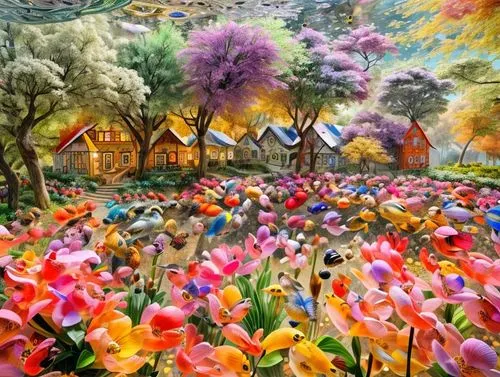 tulip festival,tulip field,tulip fields,splendor of flowers,blanket of flowers,flower garden,flower meadow,sea of flowers,fairy village,flower painting,flower carpet,cottage garden,flower field,field of flowers,korean folk village,springtime background,dubai miracle garden,tulips field,home landscape,spring background