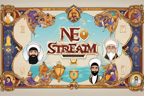 Construct an animated and playful free stream overlay featuring cartoon characters.,stream,streamer,steam release,live stream,streaming,streams,plan steam,streamers,steam logo,steam icon,nada2,nada1,n