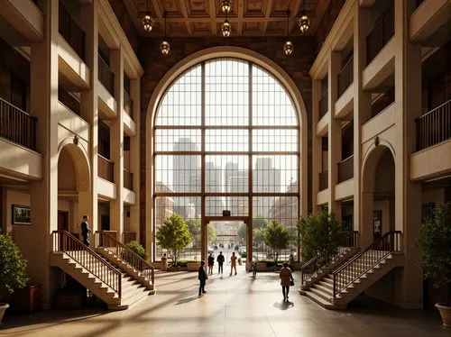 atriums,boston public library,cbot,bobst,atrium,streeterville,emirates palace hotel,cboe,union station,the cairo,schulich,benaroya,galleria,wintergarden,gaylord palms hotel,masdar,factory hall,depaul,lobby,nypl