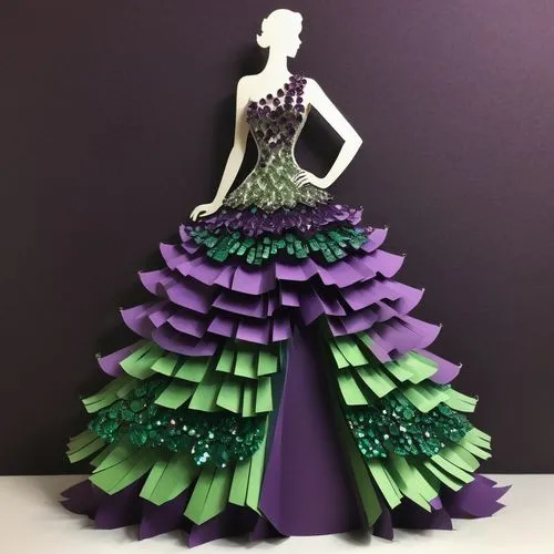 siriano,dress form,paper art,ball gown,poiret,evening dress,Unique,Paper Cuts,Paper Cuts 04