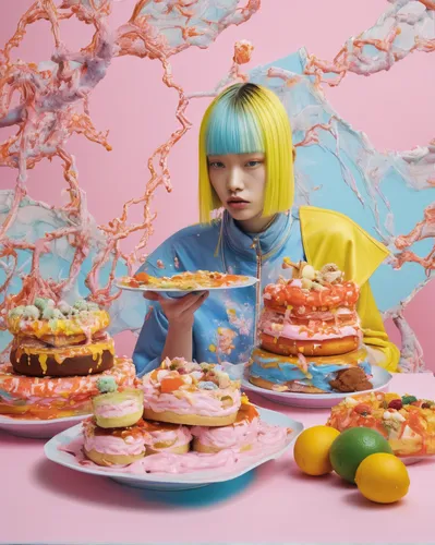 Get ready to satisfy your cravings with the scrumptious Yum Yum.,capsule-diet pill,doll kitchen,food styling,sugar paste,japanese kawaii,donut illustration,citrus,harajuku,pâtisserie,kawaii foods,past