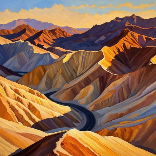 Zabriskie Point, Death Valley National Park,braided river,death valley,desert desert landscape,desert landscape,painted hills,valley of fire,gobi desert,the pamir highway,death valley np,namib desert,