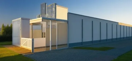 prefabricated buildings,shipping container,cubic house,data center,shipping containers,sewage treatment plant,metal cladding,glass facade,door-container,archidaily,modern building,modern architecture,industrial building,frame house,facade panels,heat pumps,mirror house,school design,will free enclosure,3d rendering,Photography,General,Realistic