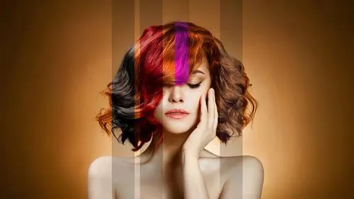 an attractive woman with red and orange hair holding her hand to her face,goldfrapp,pop art effect,rankin,anchoress,peptides,bjork