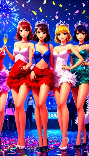 harmonix,derivable,strifes,operettas,cockettes,dance club,operetta,party banner,lipps,rockettes,velvelettes,dazzlers,bombshells,dressup,burkinabes,birthday banner background,drumettes,verettes,rockette,doll's festival,Illustration,Japanese style,Japanese Style 03