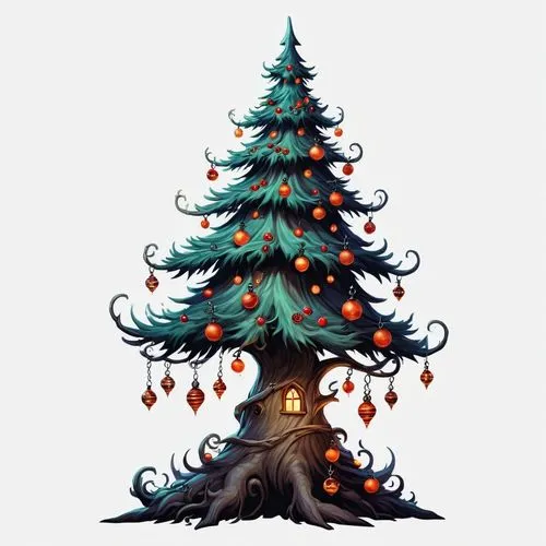 tannenbaum,seasonal tree,oranienbaum,gruenbaum,smaller tree,cedarbaum,Illustration,Abstract Fantasy,Abstract Fantasy 11