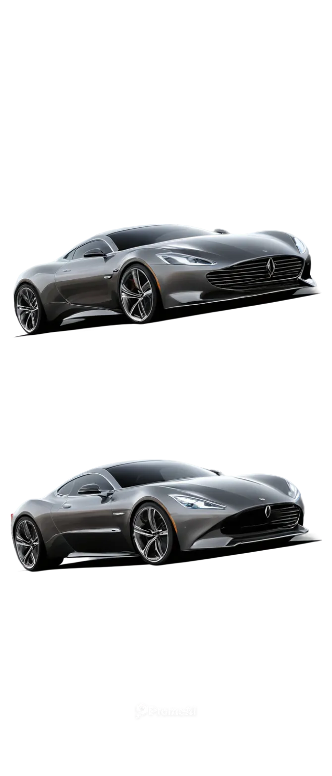 Modern sports car, vector graphic, shiny metallic body, silver rim, low-angle shot, dynamic pose, speeding motion blur, bright headlights, sleek lines, luxurious interior, leather seats, detailed dash