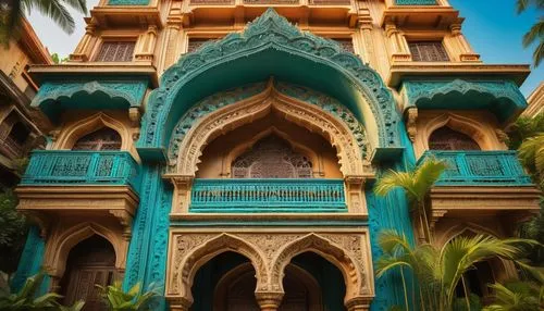 zanzibar,majorelle,alcazar of seville,colaba,islamic architectural,chhatra,chhatri,riad,mosque hassan,mamounia,hawa mahal,masjid,haveli,maadi,zanzibari,zanzibaris,colorful facade,grand mosque,city mosque,al-askari mosque,Conceptual Art,Oil color,Oil Color 06