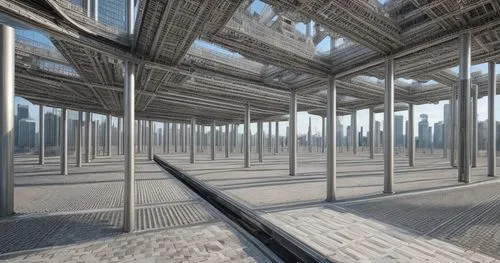 mirror columns, futuristic, steel buildings on columns, bridges on the columns



,solar cell base,steel construction,roof structures,ventilation grid,cube stilt houses,mirror house,steel scaffolding,