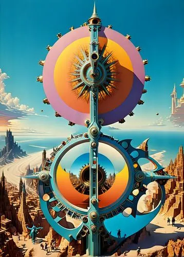 tock,silico,cellular tower,sedensky,orbital,gyroscope,dali,futuristic landscape,prog,utopian,utopias,time spiral,alethiometer,gas planet,planetrx,cog,skyterra,pendulum,unicron,ecotopia,Photography,General,Realistic