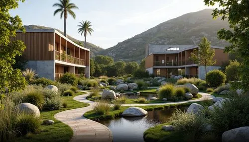 amanresorts,cube stilt houses,3d rendering,floating huts,ecotopia,stilt houses,landscape design sydney,render,ecovillages,landscaped,zen garden,anantara,landscape designers sydney,resort,japanese zen garden,bamboo plants,tropical house,teahouses,ecovillage,zumthor