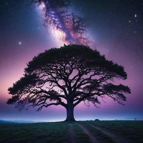 lone tree,isolated tree,magic tree,tree of life,arbre,colorful tree of life,celtic tree,lonetree,flourishing tree,tree silhouette,the japanese tree,arbol,a tree,lilac tree,tree,extant,purple landscape,albero,bare tree,astronomy,Photography,General,Realistic