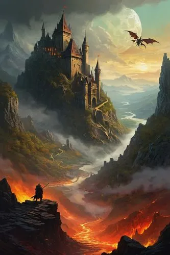 fantasy landscape,hogwarts,fantasy picture,diagon,fantasy art,eyrie,wizarding,castle of the corvin,fablehaven,dragonstone,knight's castle,erebor,nargothrond,lockhart,citadels,heroic fantasy,azkaban,halvdan,realms,riftwar,Photography,General,Natural